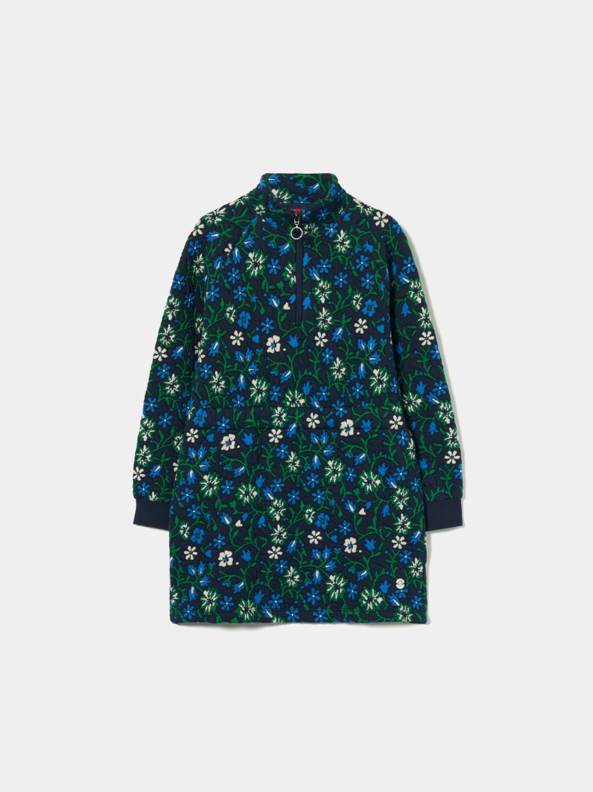 Vestido curto de flores