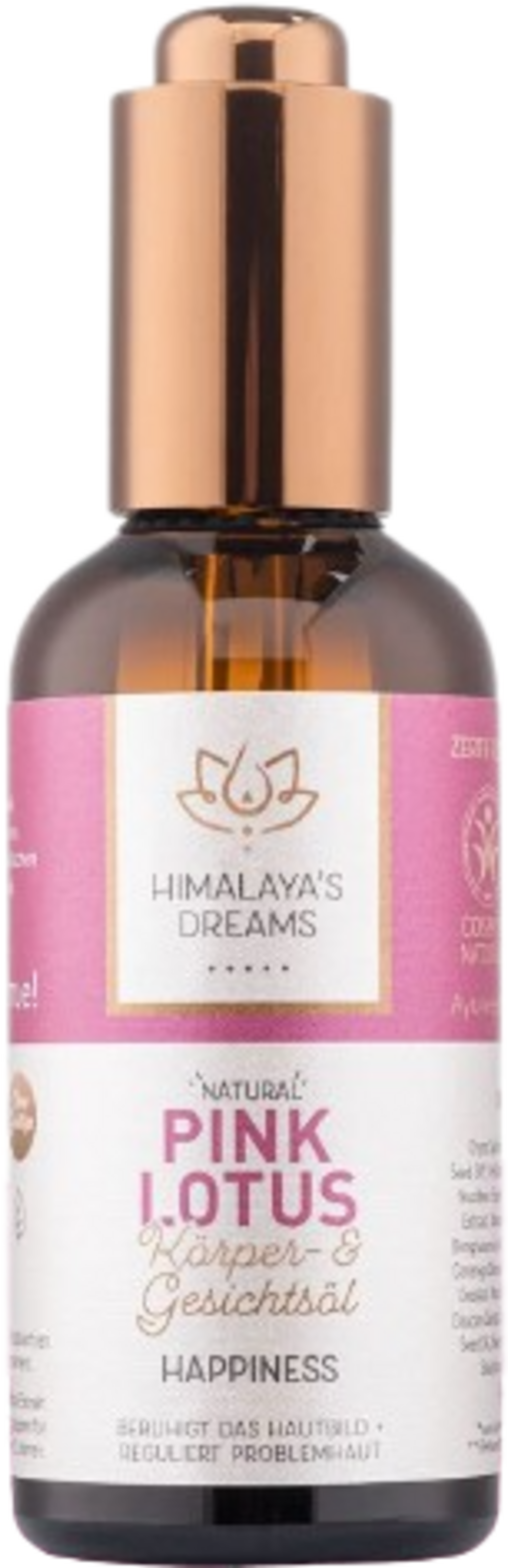 Himalaya's Dreams  Pink Lotus Körper- & Gesichtsöl HAPPINESS, 100 ml
