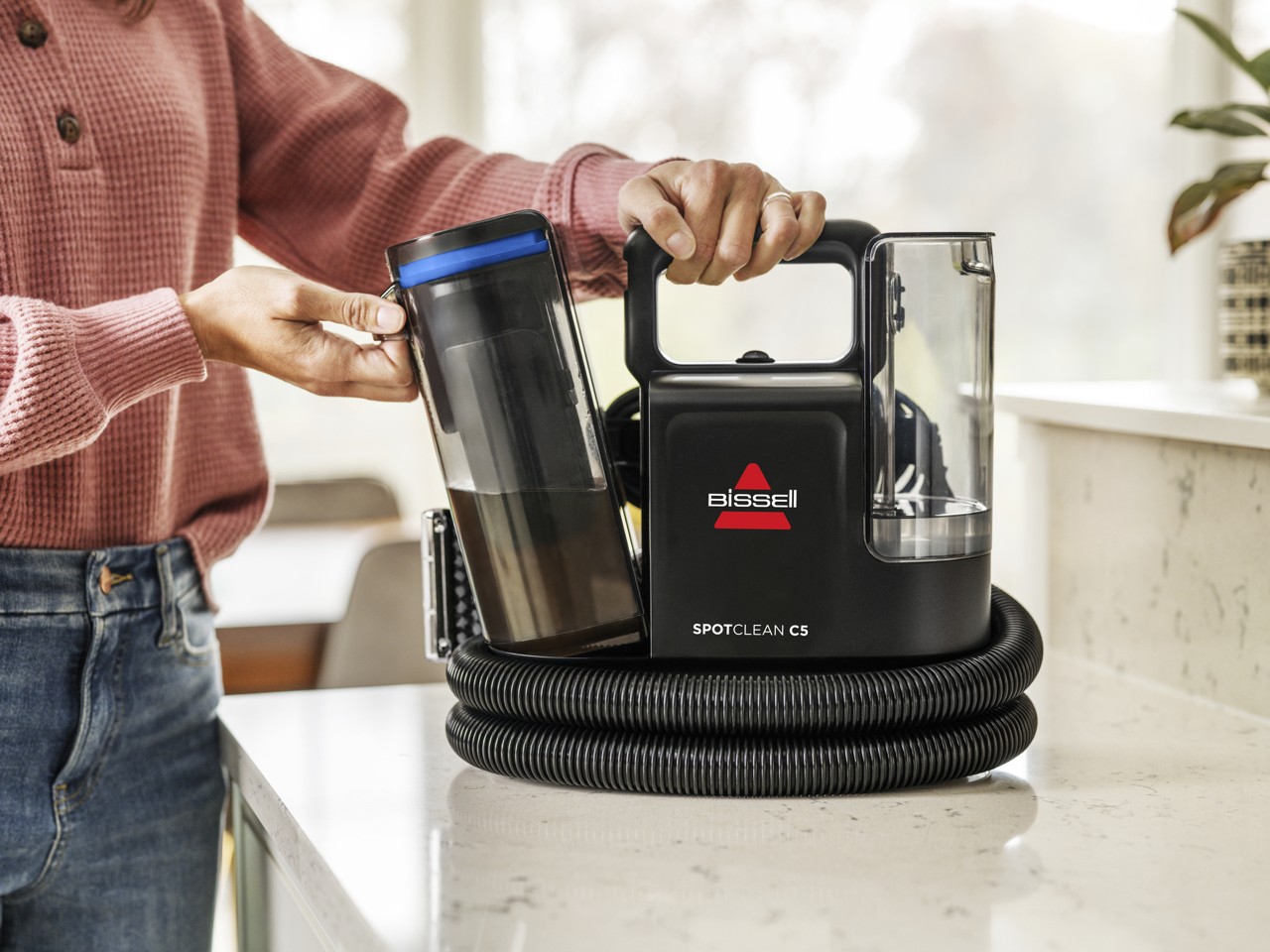 Bissell - SpotClean C5 Select - Effektiv og Kompakt Pletfjerner til Tæpper og Møbler
