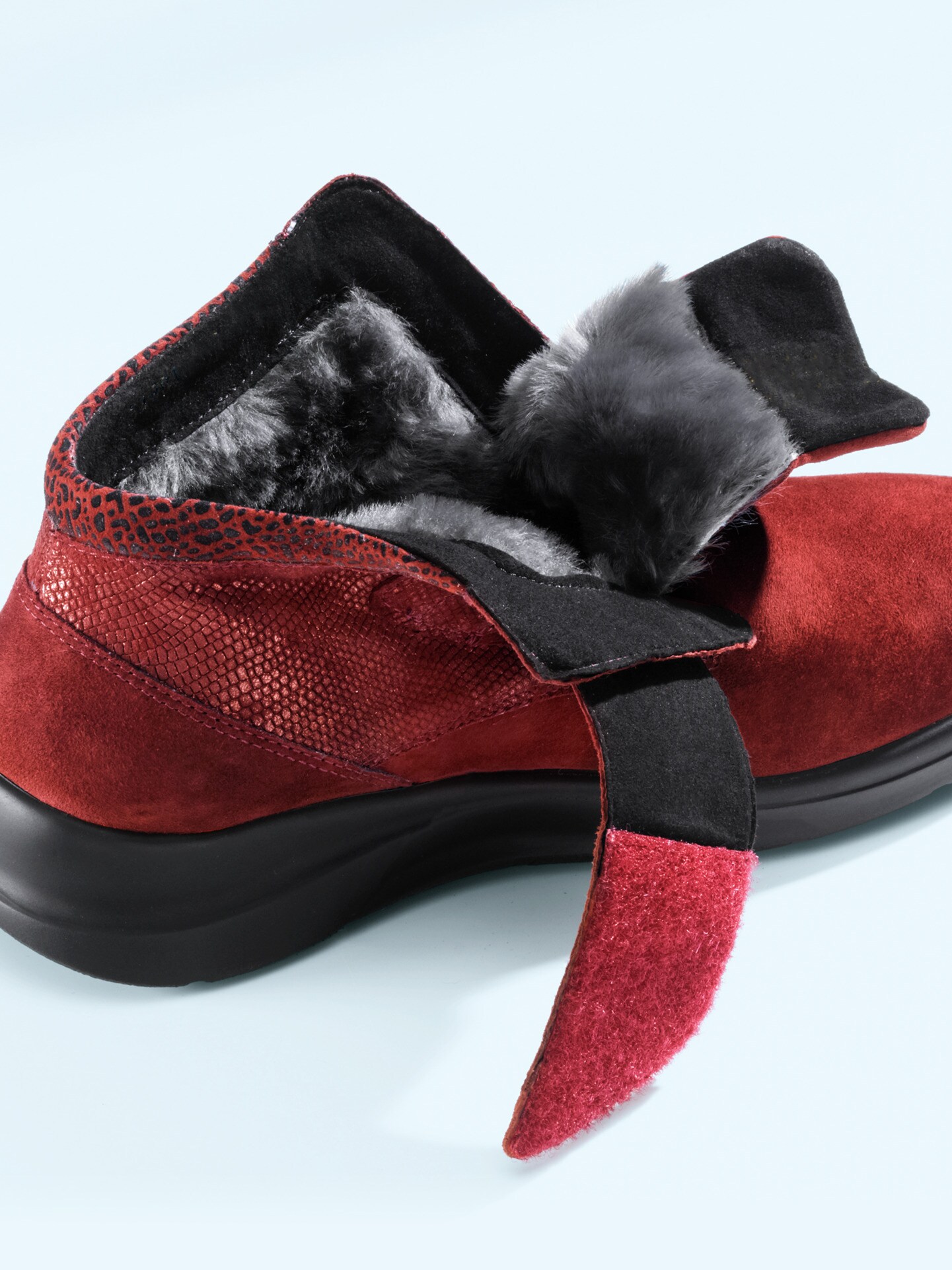 Hallux-Lammfell-Klett-Boots