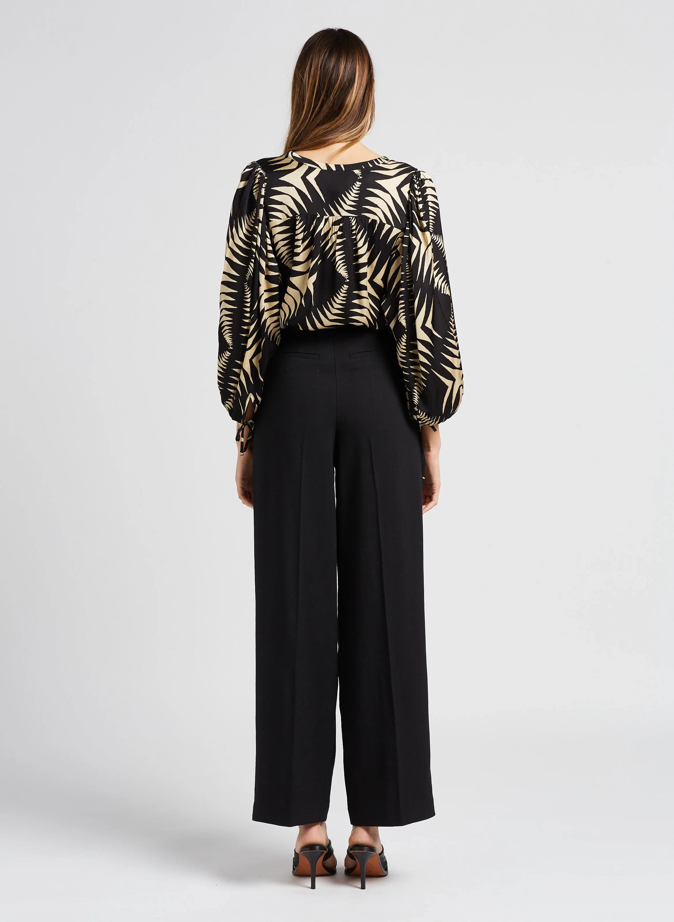 EDWIN - Pantalon large taille haute | Noir