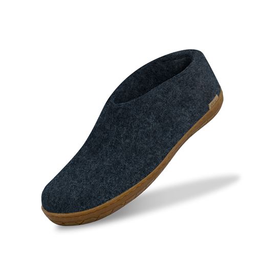 Glerups Ankelhøje Hjemmesko, Denim, 45