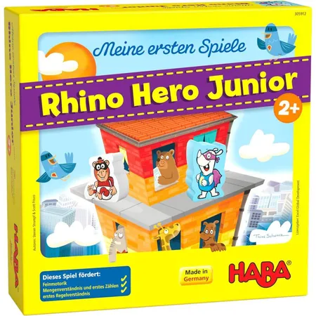 HABA 305912 - Kinderspiel Rhino Hero Junior