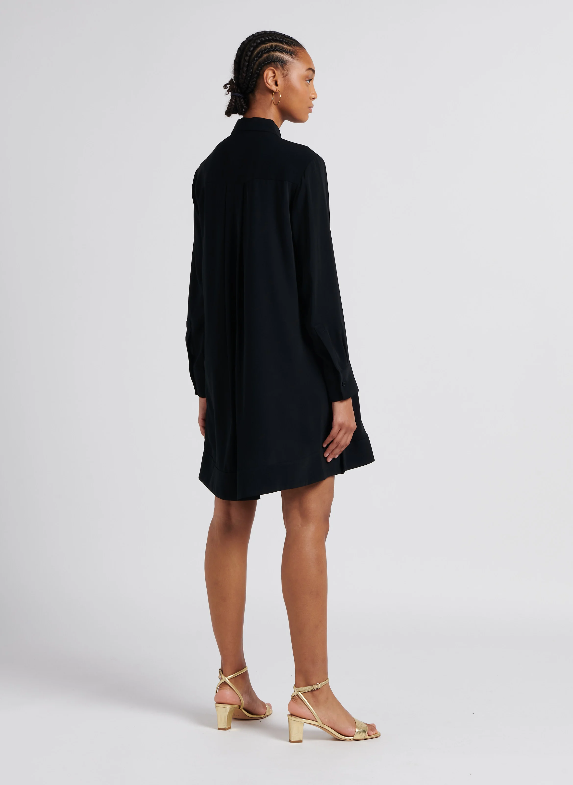 ASTERIX - Robe courte col classique| Noir