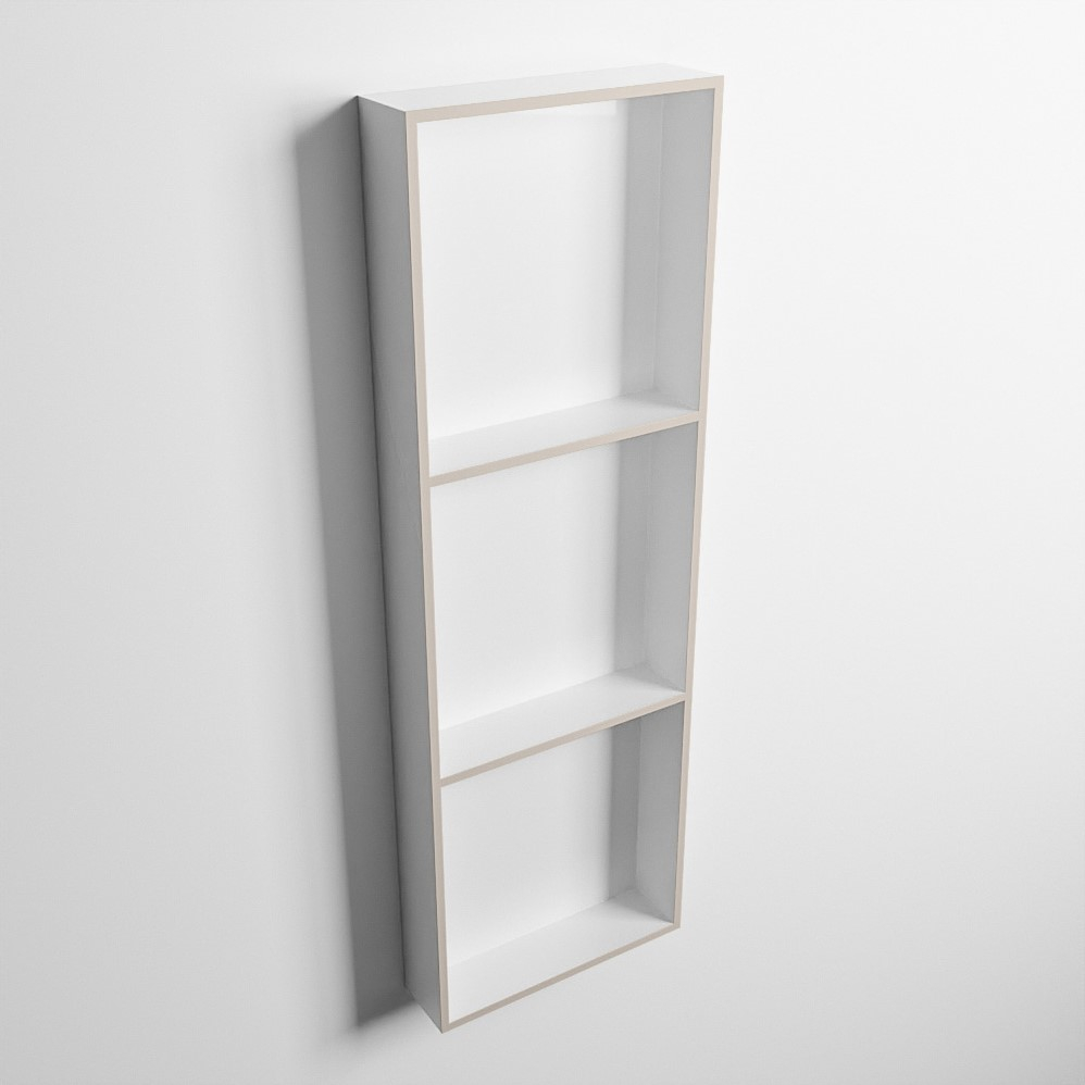 Mondiaz Easy nis 90x30x8cm 3 vakken linen/talc
