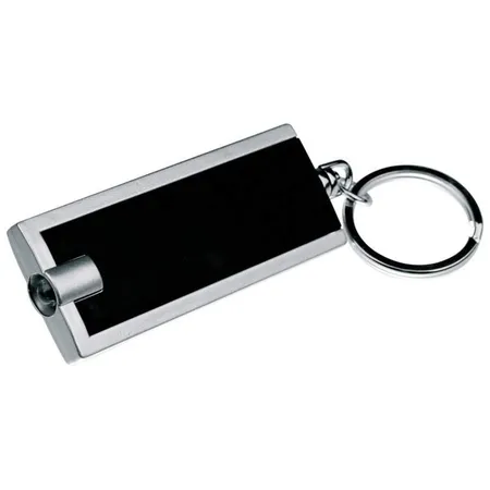 Macma Schlüsselanhänger mit LED Taschenlampe, schwarz