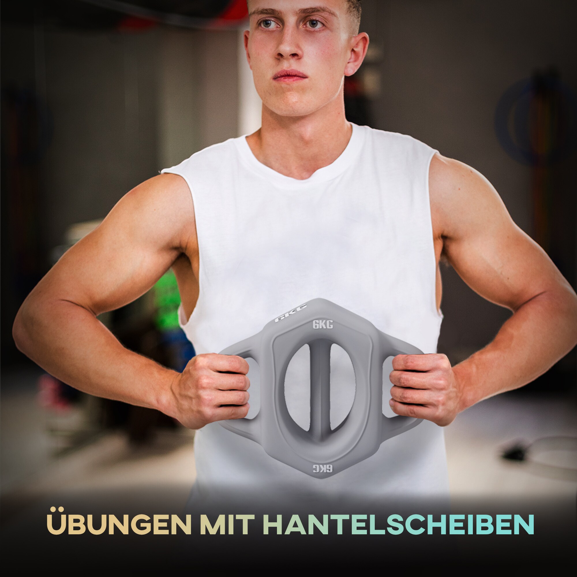 SPORTNOW Hantel mit 3 Griffmöglichkeiten grau 25L x 20B x 6H cm