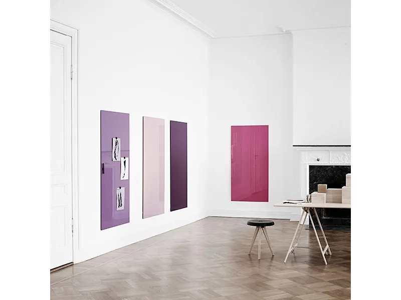 Glastavle Mood Wall, 1500x1000 mm, Ren hvid