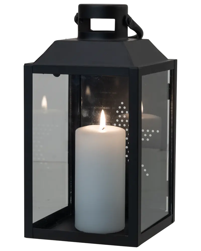 Lanterne 25 cm - sort
