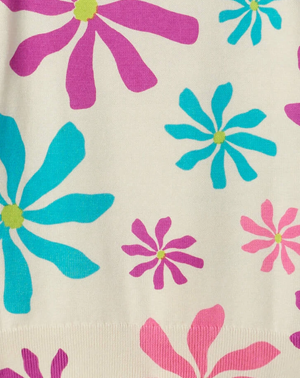 Sweatshirt GROOVY FLOWERS in bunt