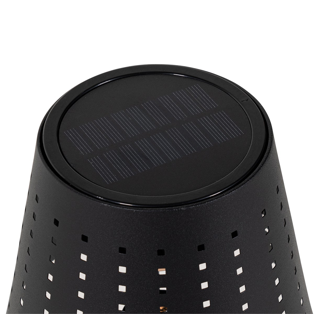 Buiten staande lamp, zwart, inclusief 3-traps dimbare LED, op zonne-energie - Ferre