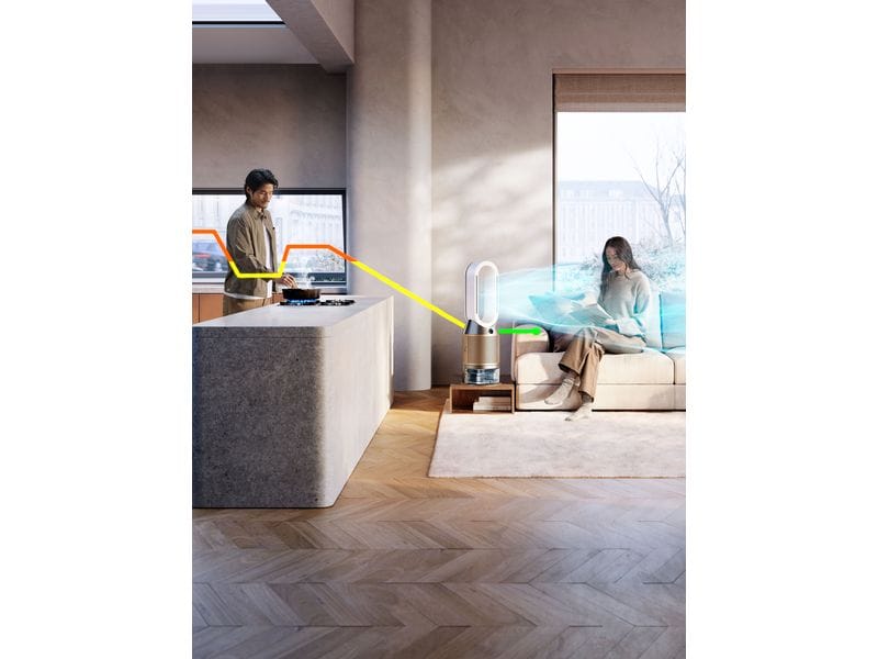 Dyson Luftreiniger/Ventilator Hot Cool PH2 De-Nox 81 m³ Luftreiniger mit Ventilator