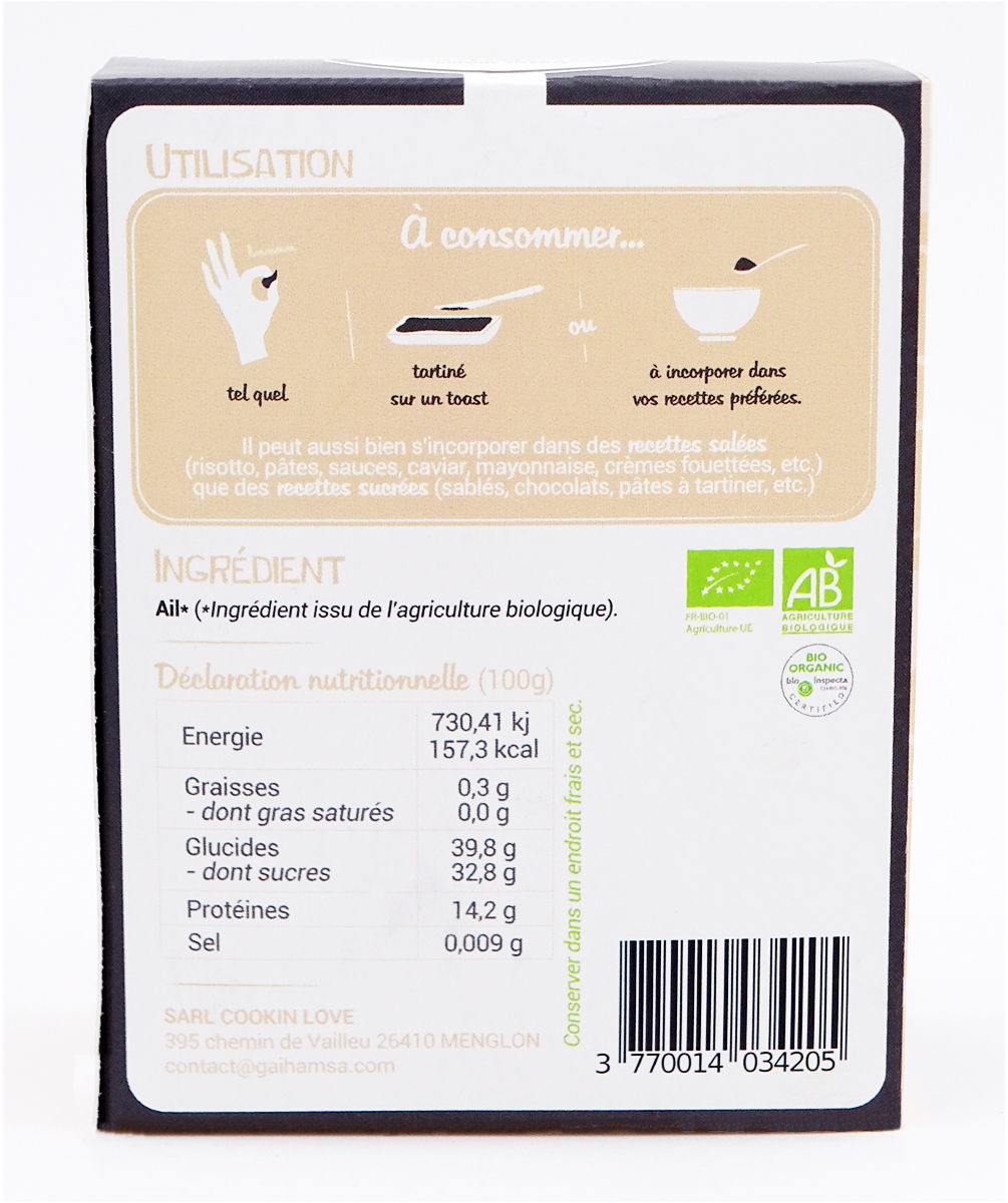 GAIHAMSA Schwarzer Knoblauch ganze Köpfe Bio 2 Stk