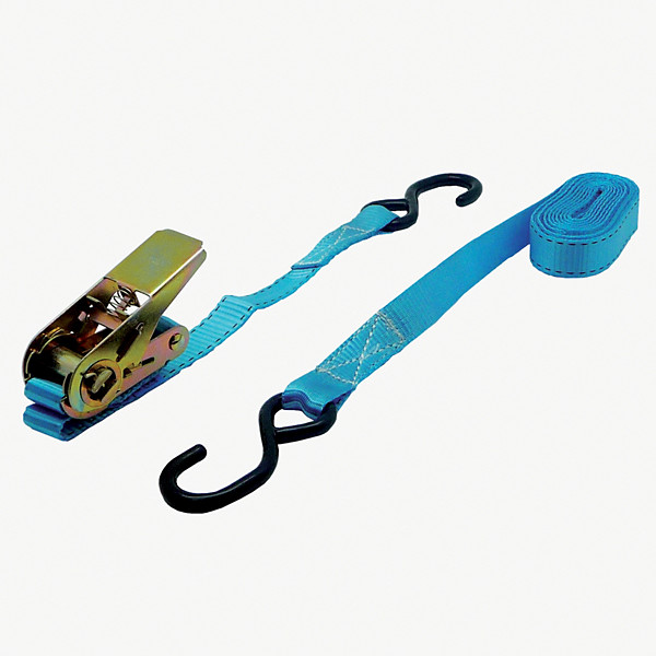 Sangle d'arrimage à cliquet et avec 2 crochets 5m x 25mm - Force 500 kg