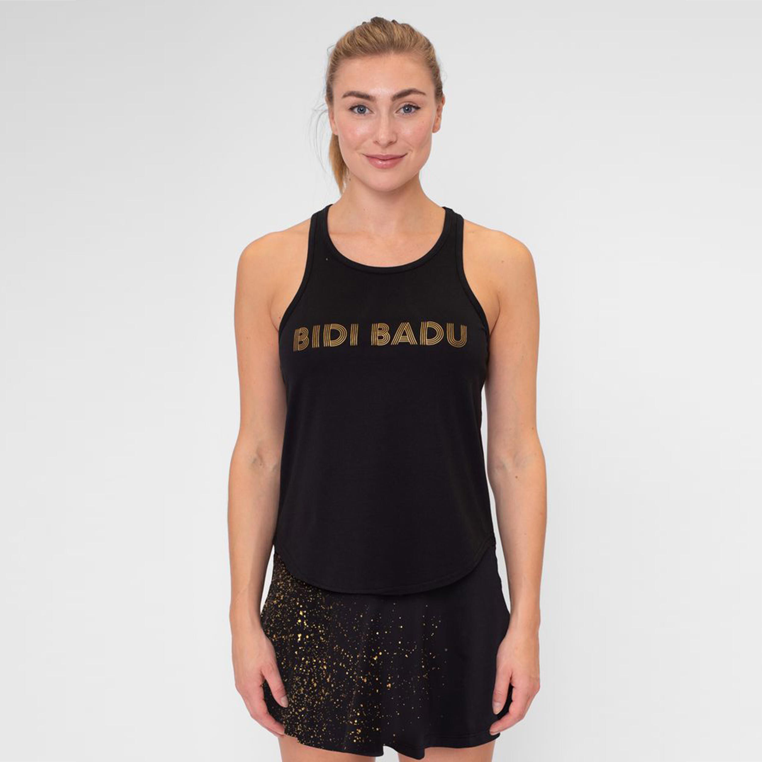 BIDI BADU Paris 2024 Chill Débardeur Tank Top Femmes - Noir , Or