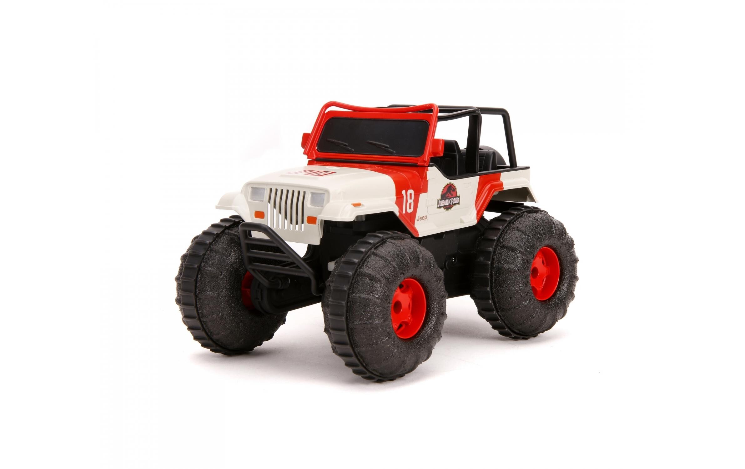 Jurassic Park RC Sea & Land Jeep RTR, 1:16Ferngesteuertes Amphibien-Fahrzeug im Jurassic Park Design