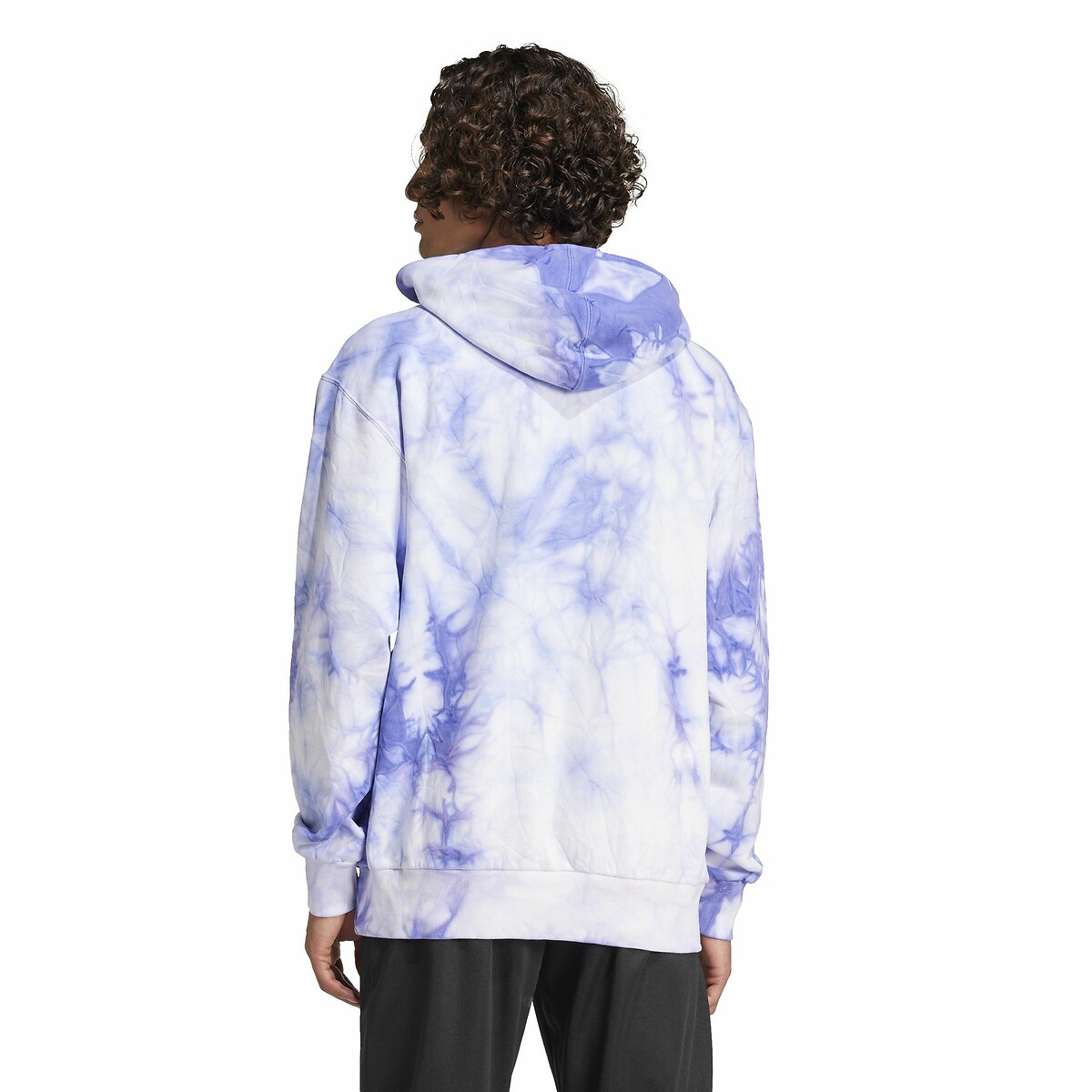 ADIDAS ROUPAS ESPORTIVAS<br>Moletom com capuz e efeito tie-dye