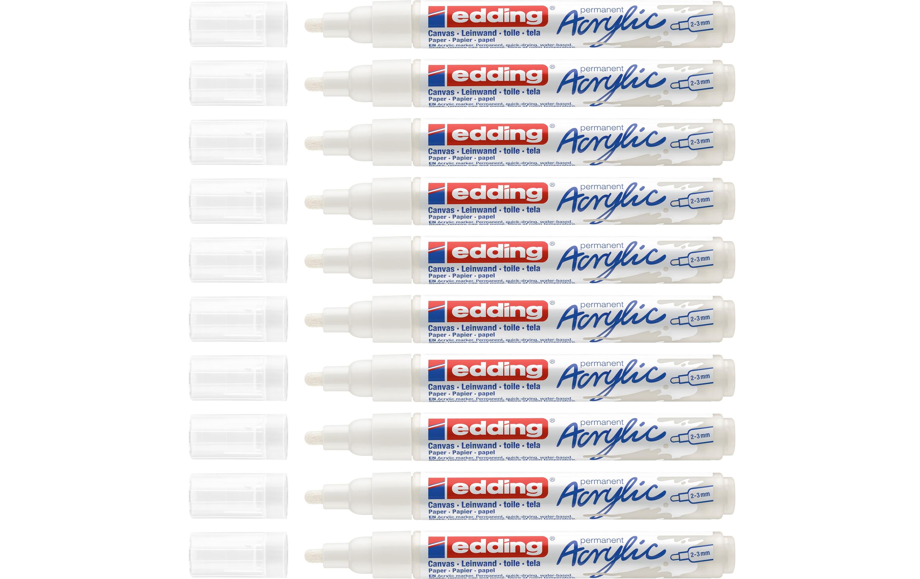 Acrylmarker 5100 Medium, WeissSchnelltrocknende Acrylstifte