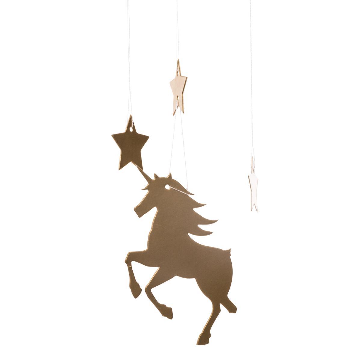 BOULE PAPIER D.35CM LICORNE