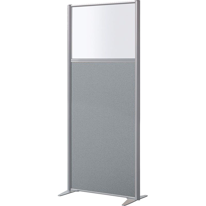 Cloison acoustique B-Zen semi vitrée L 81 cm - sans piètement