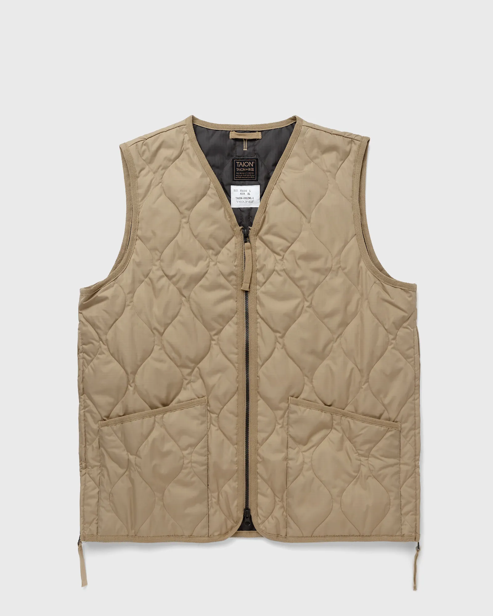 Taion MILITARY ZIP V NECK DOWN VEST