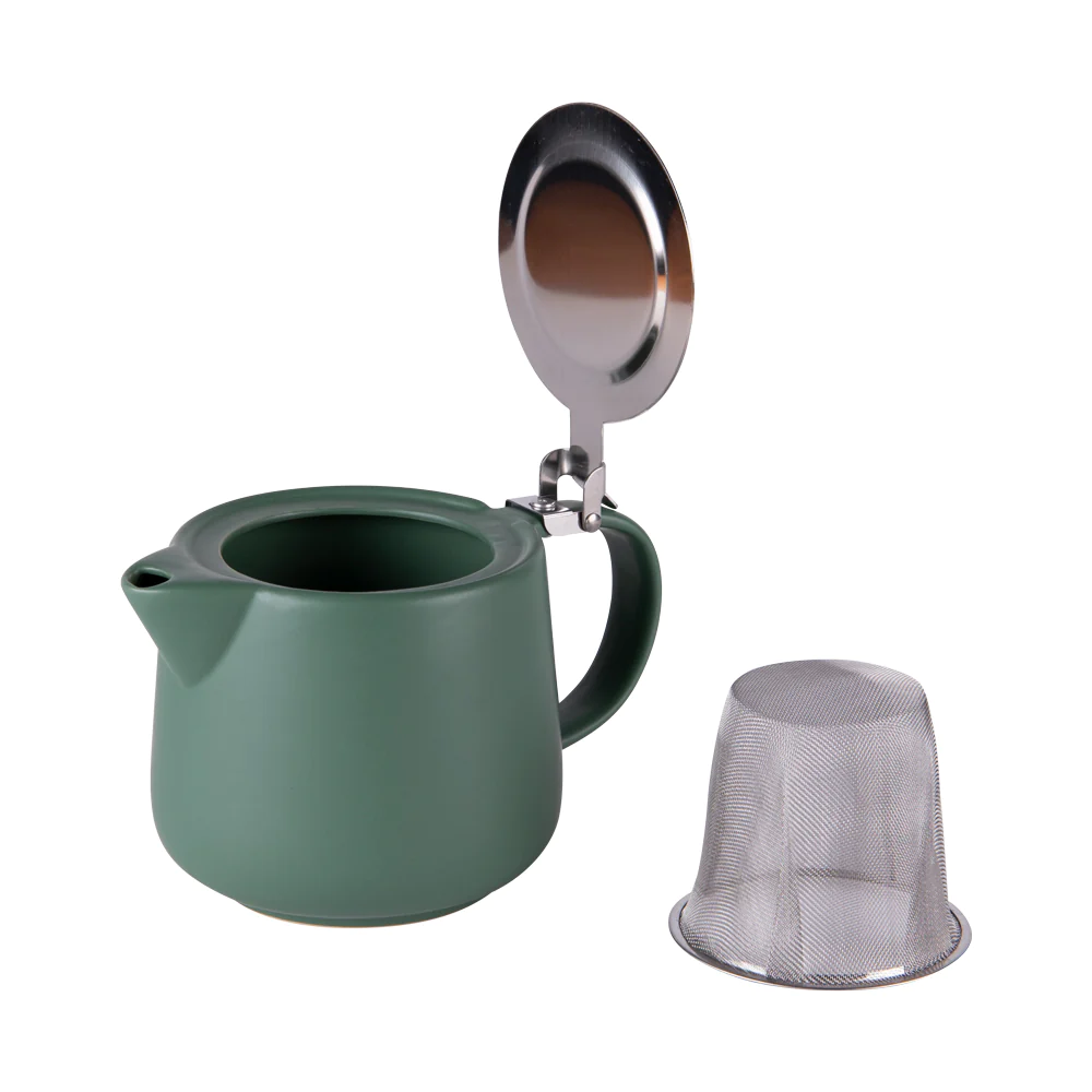 Théière avec filtre Uno 0.9L vert Table passion