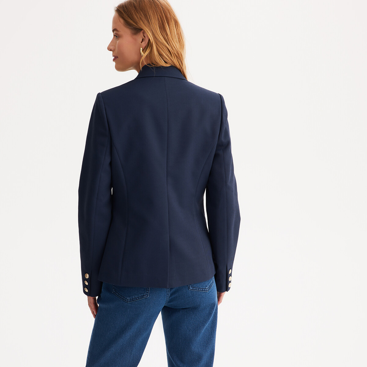 ANNE WEYBURN<br>Colbert, modelo esbelta, de abotoamento duplo