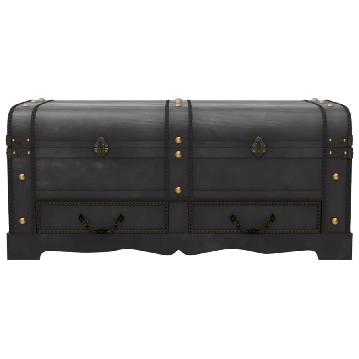 vidaXL Coffre Vintage Bois Noir