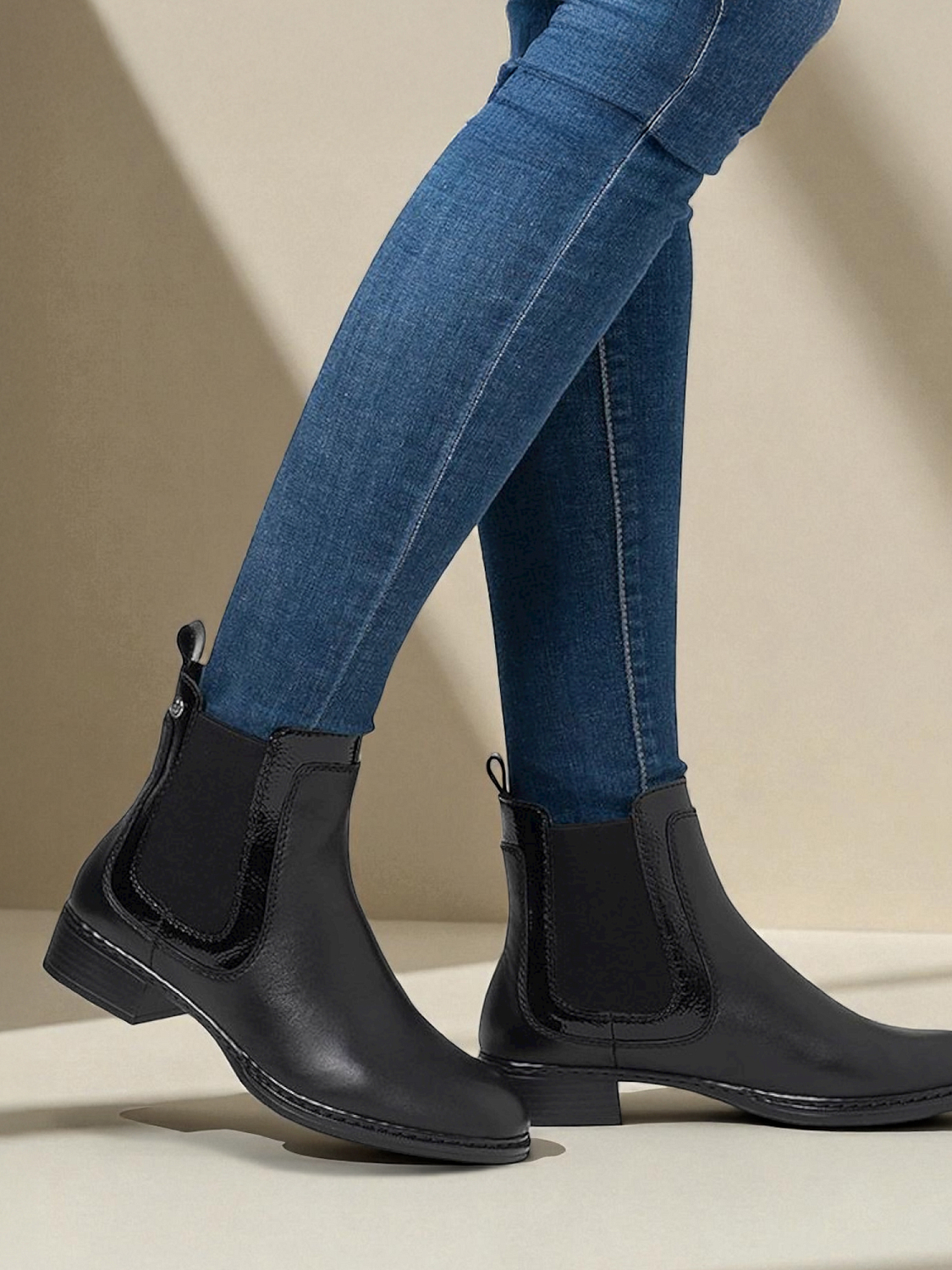 Rieker Elastic Leather Boot