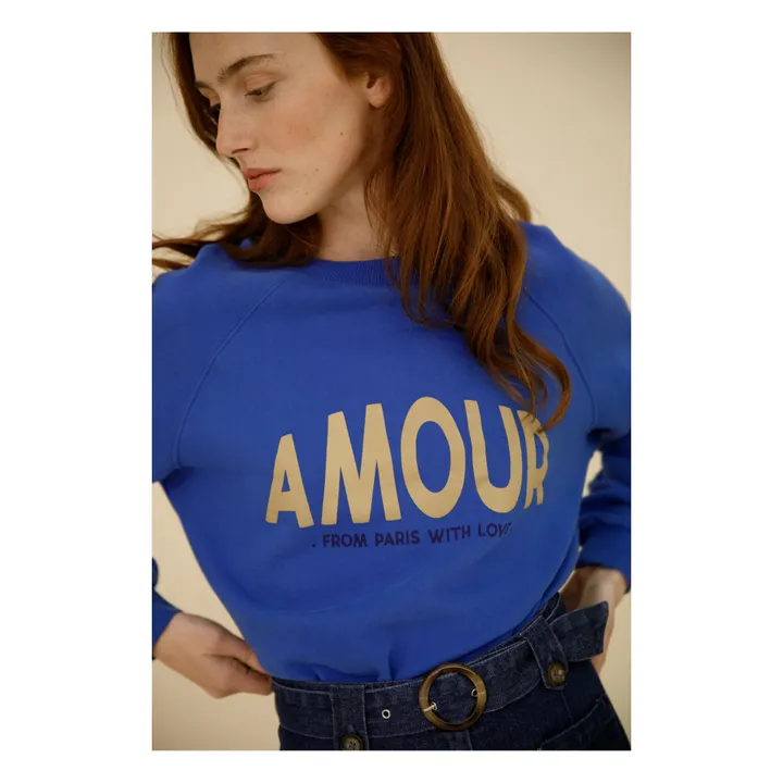 Emile et Ida Sweat Zamour Coton Bio - Collection Femme | Bleu