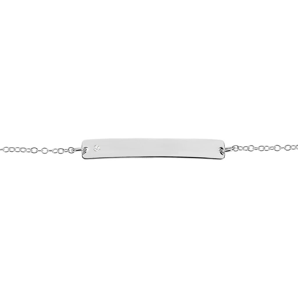 Bracelet Suzeanne Argent Blanc Oxyde De Zirconium