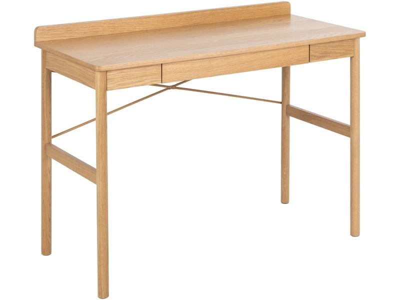 AC Design Tisch Paul, Eiche Schreibtisch mit Stauraum im skandinavischen Stil