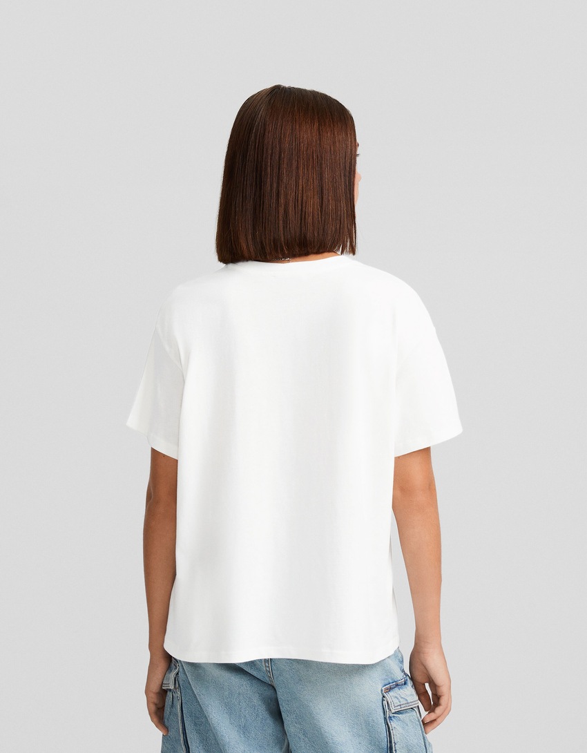 Camiseta de manga curta com estampa