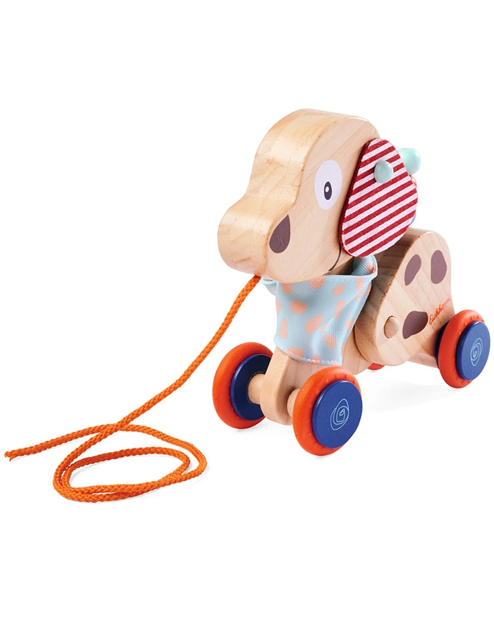 Holz-Nachziehtier HUND (17,5cm)
