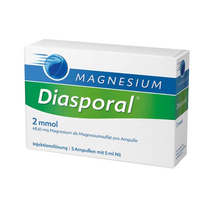 MAGNESIUM Diasporal® 2 mmol Injektionslösung, 5X5 ml