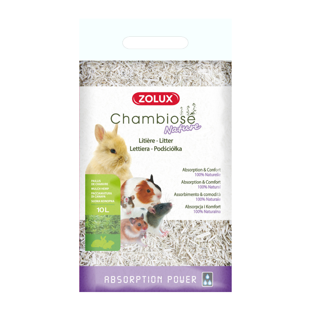Litière végétale naturelle chambiose (lot de 4)