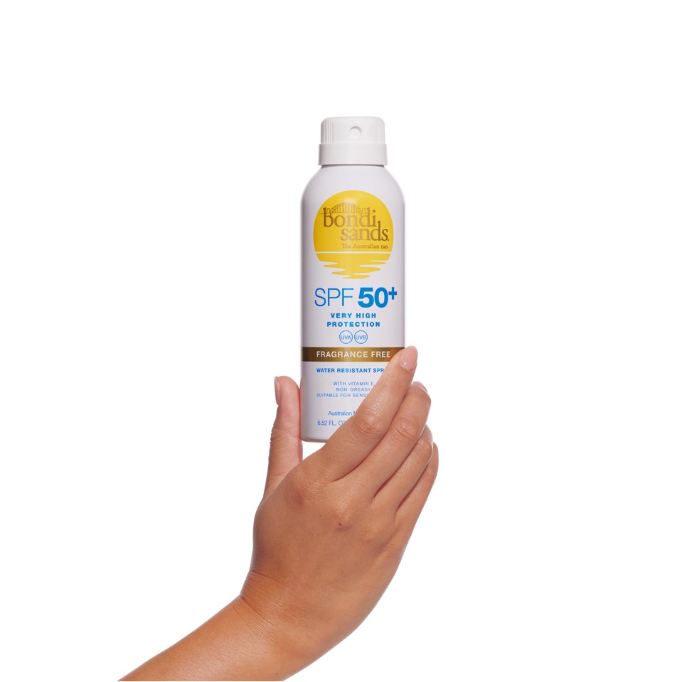 Bondi Sands - SPF 50+ Fragrance Free Sunscreen Spray 160 g - Solcreme