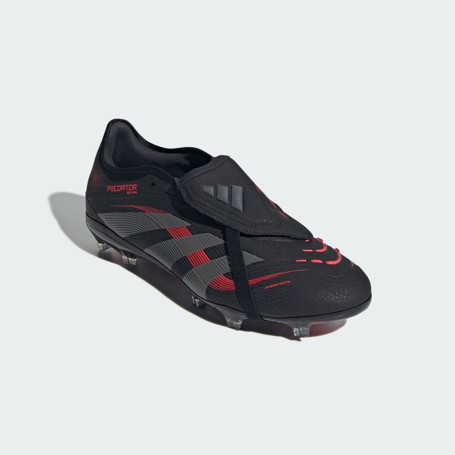 adidas Predator Pro Fold-over Tongue FG Stealth Victory - Noir/Gris/Lucid Red