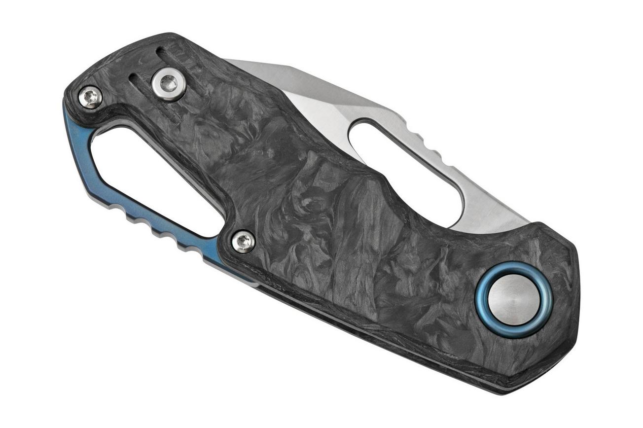 MKM Isonzo FX03M-3CM Clip Point Marble Carbon Fiber zakmes, Jesper Voxnaes design