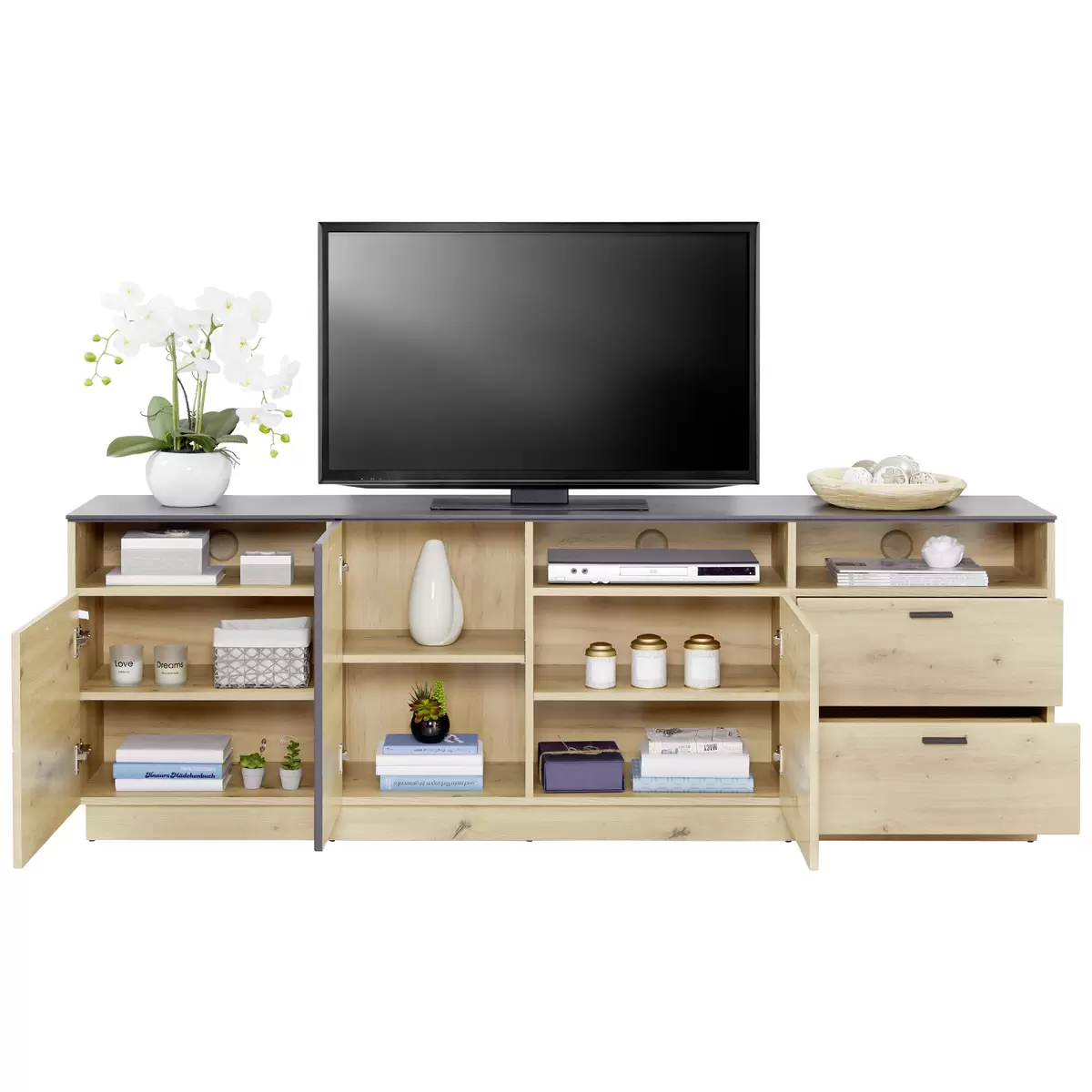 TV Möbel Tonale Artisan Eiche,grau