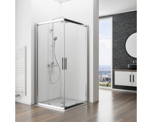 Douchekolom inclusief eengreepsmengkraan Schulte Modern chroom D969261 02