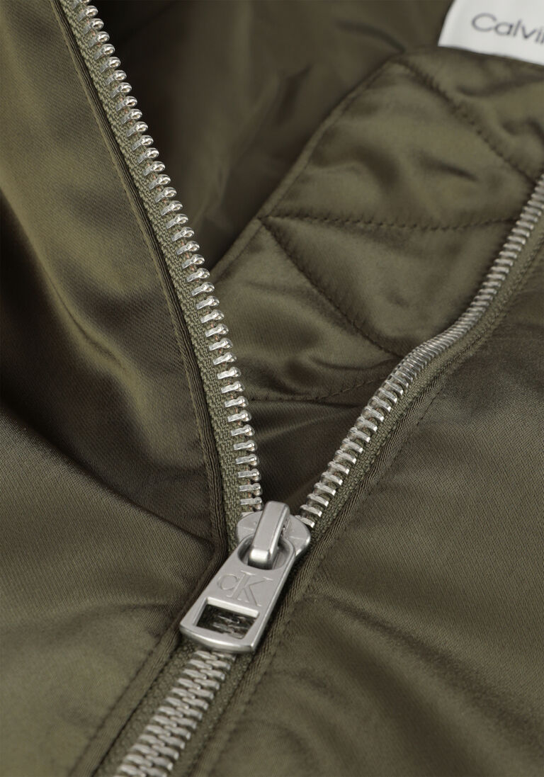 CALVIN KLEIN olijf calvin klein jack satin bomber