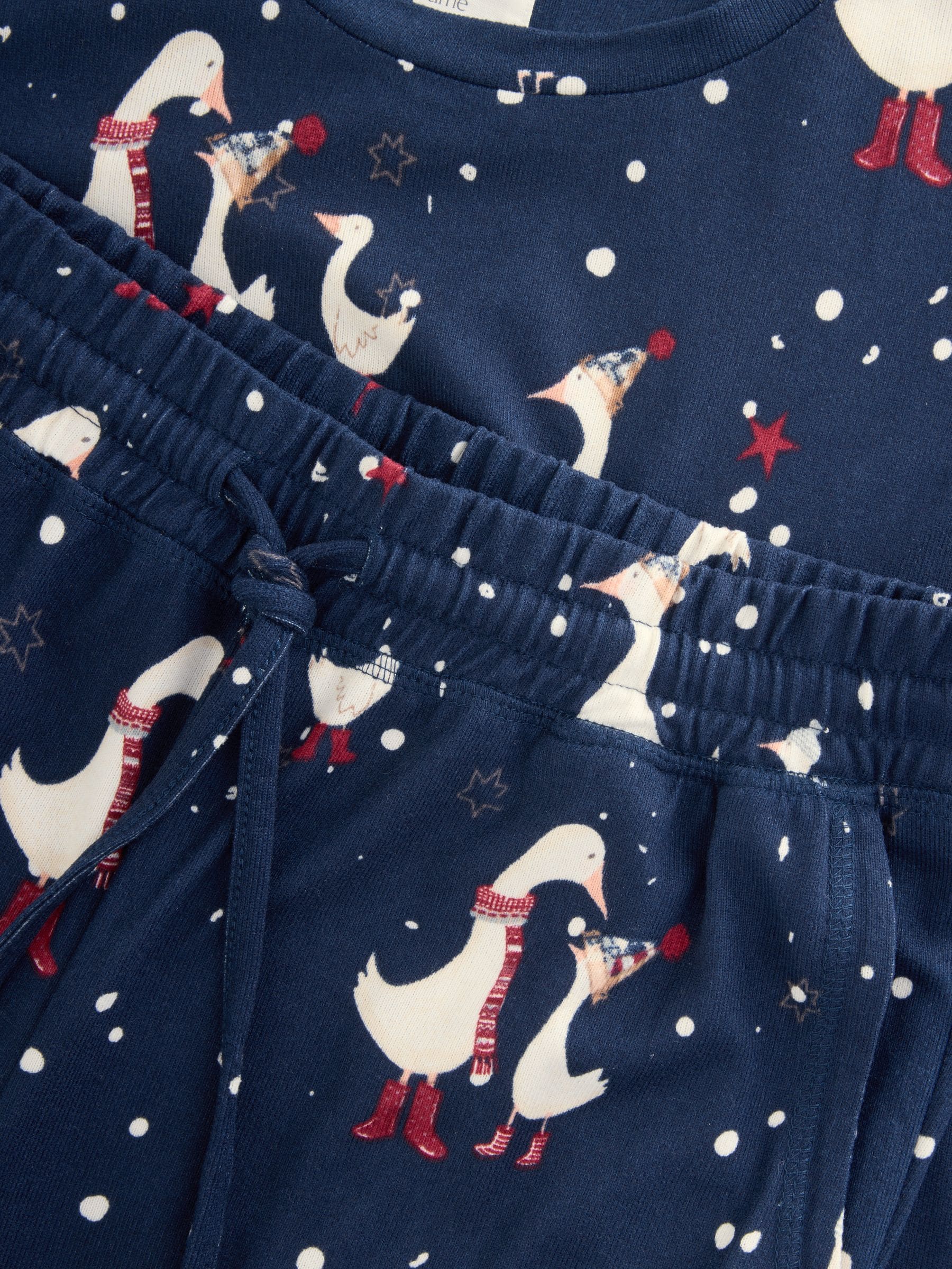 Marineblauwe eend - Behaaglijke pyjama met lange mouwen