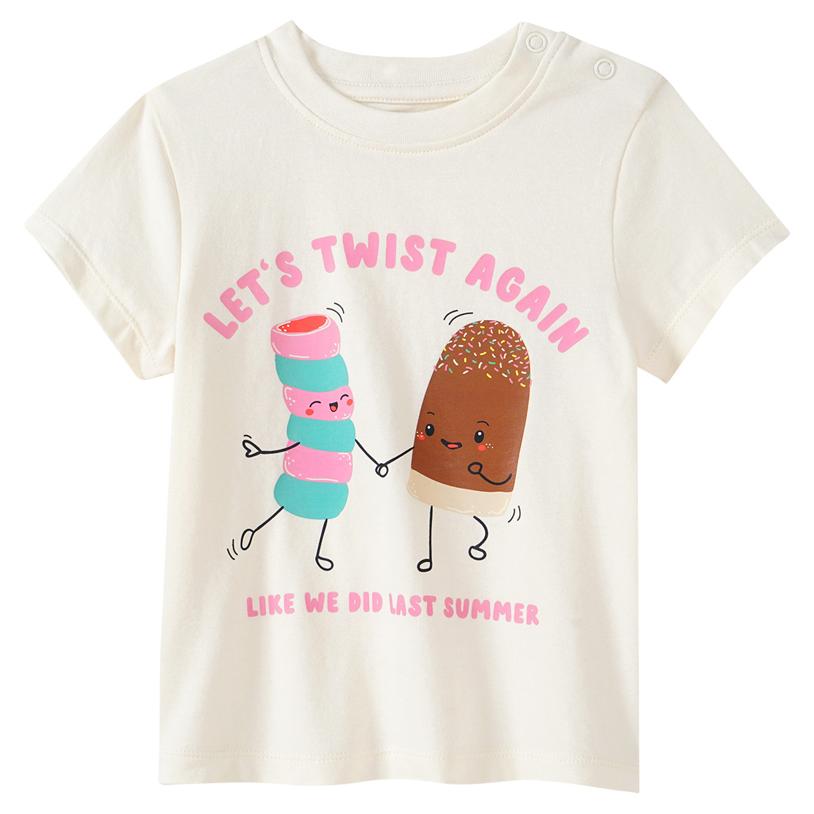 Topomini Baby T-Shirt und Radler im Set weiss / bunt