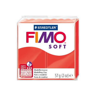 Pâte Fimo Soft - Rouge Indien - 57G
