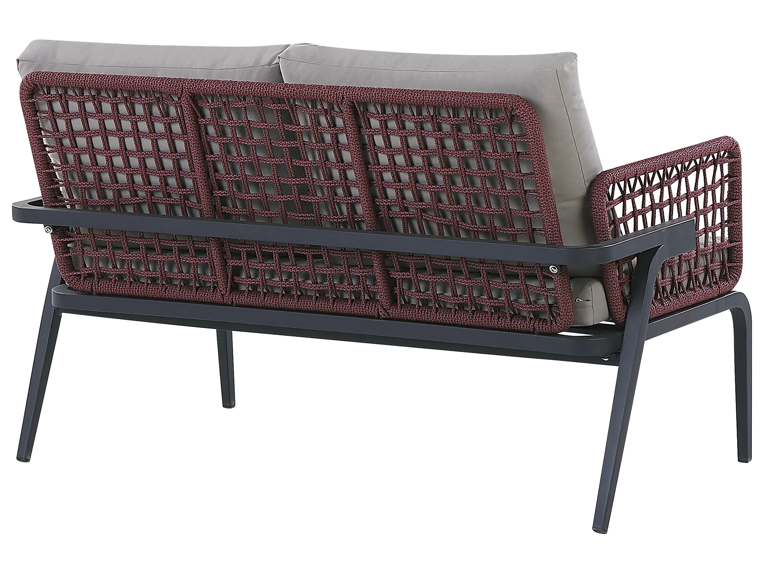 Loungeset met tafel 4-zits SCIACCA Metaal Grijs