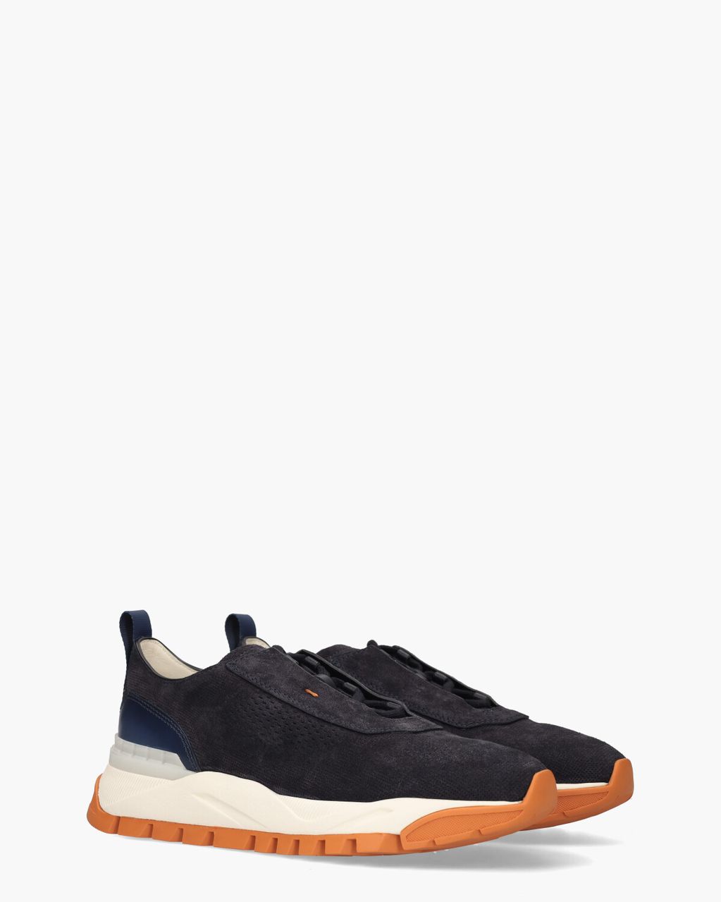 Santoni 21976 Donkerblauw Herensneakers