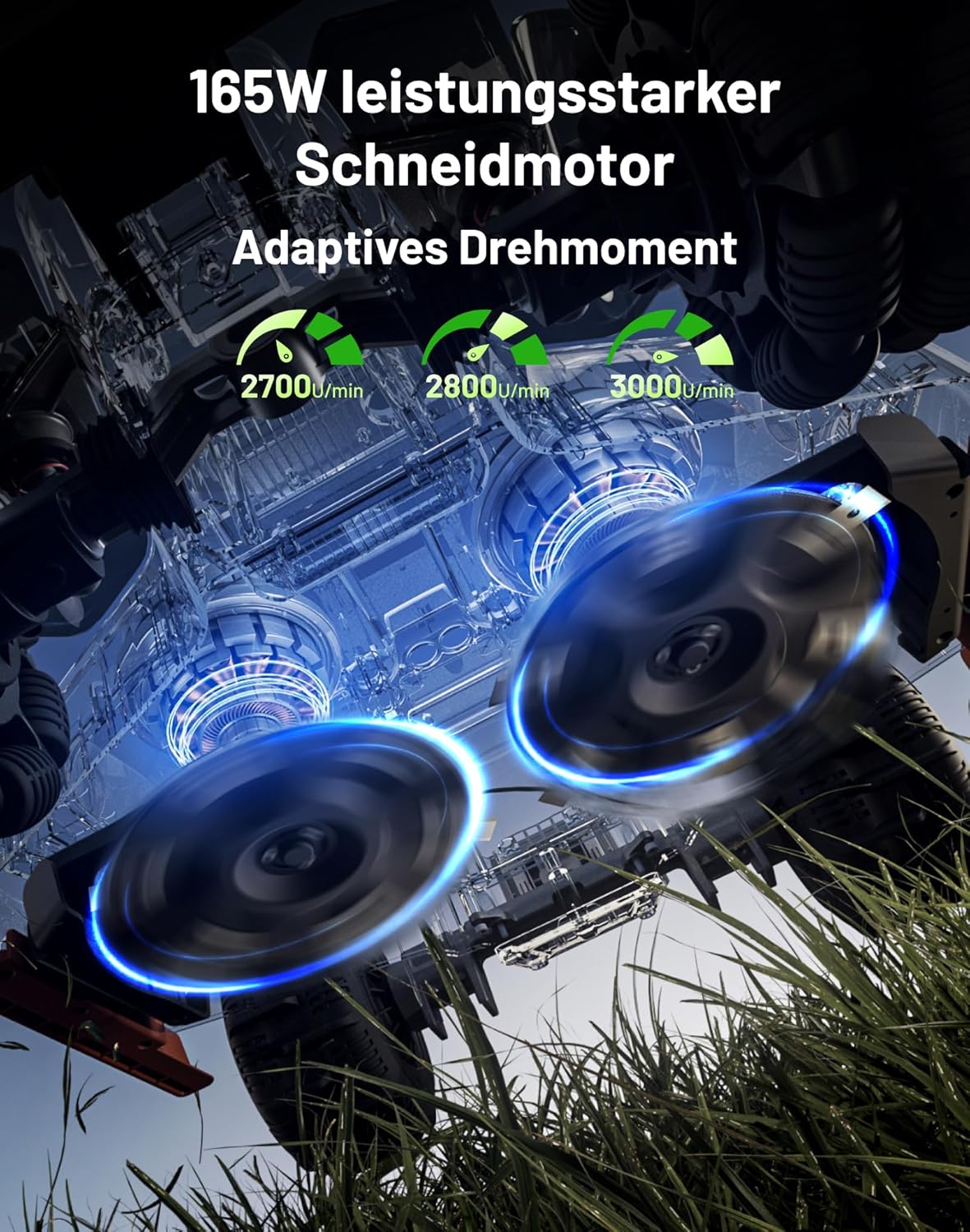 MAMMOTION LUBA 3 AWD 3000 Mähroboter ohne Begrenzungskabel für 3000㎡, 360° LiDAR+NetRTK+KI Vision Tri-Fusion-Positionierung, AWD für 80% Steigungen, Auto-Kartierung, bis zu 30 Zonen, 12Ah-AKKU
