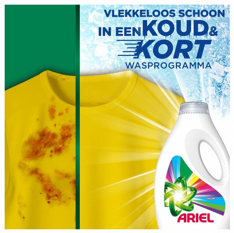 Ariel - Color Vloeibaar Wasmiddel - 27 Wasbeurten - 50% Gerecycled Plastic