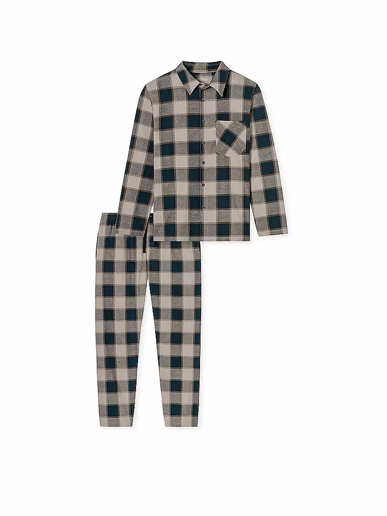 SCHIESSER Pyjama blau